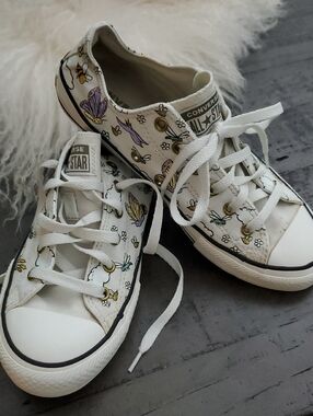 Converse- Gs Low Summercamp Print Butterflies,Bees,Flowers,Trees & Birds.☀️Sz.6